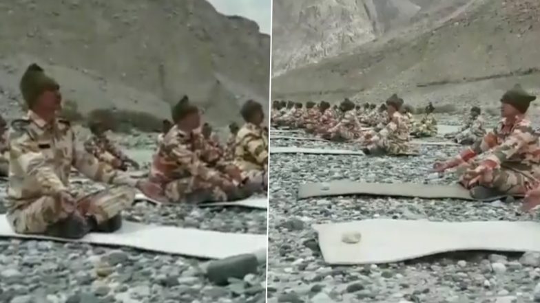 International Yoga Day 2021: अंतर्राष्ट्रीय योग दिवस के अवसर पर गलवान के पास ITBP के जवानों ने किया योग (Watch)