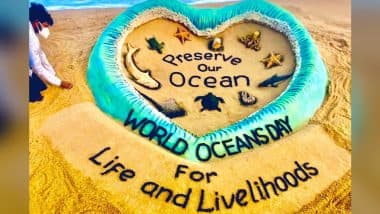 World Ocean Day 2021: संयुक्त राष्ट्र पर्यावरण कार्यक्रम ने की रेत कलाकार सुदर्शन की प्रशंसा