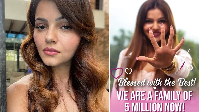 Rubina Dilaik ने इंस्टाग्राम पर पूरे किये 5 मिलियन फॉलोअर्स, सोशल मीडिया पर फोटो शेयर कर दी खुशखबरी
