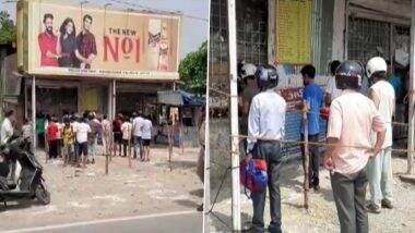 Uttarakhand: देहरादून में लॉकडाउन में छूट मिलने के बाद शराब की दुकानों के बाहर लंबी कतार में दिखें लोग