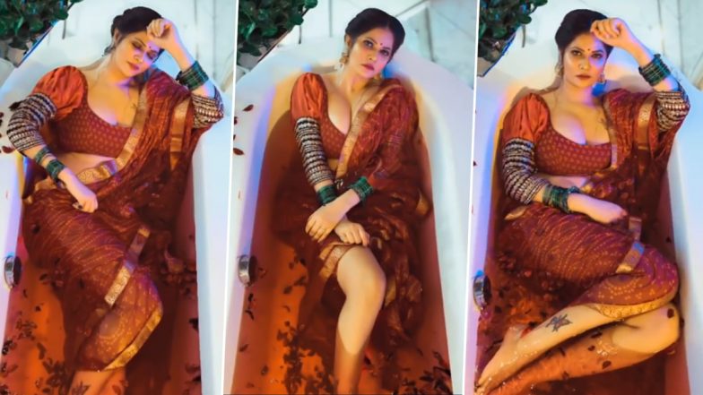 Gandii Baat एक्ट्रेस Aabha Paul ने बाथटब में लेटकर कराया बोल्ड फोटोशूट, वेब सीरीज में दे चुकी हैं हॉट सीन्स