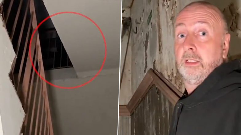 Scary Video: सालों से बंद पड़ी इमारत में घूमते समय शख्स को दिखा भूत, कैमरे में कैद इस खौफनाक पल का वीडियो हुआ वायरल