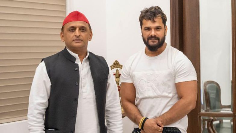 Akhilesh-Khesari Lal Yadav Meet: क्या साईकल पर सवार होंगे खेसारी लाल, अखिलेश यादव से मिलने के बाद कयासों का दौर शुरू