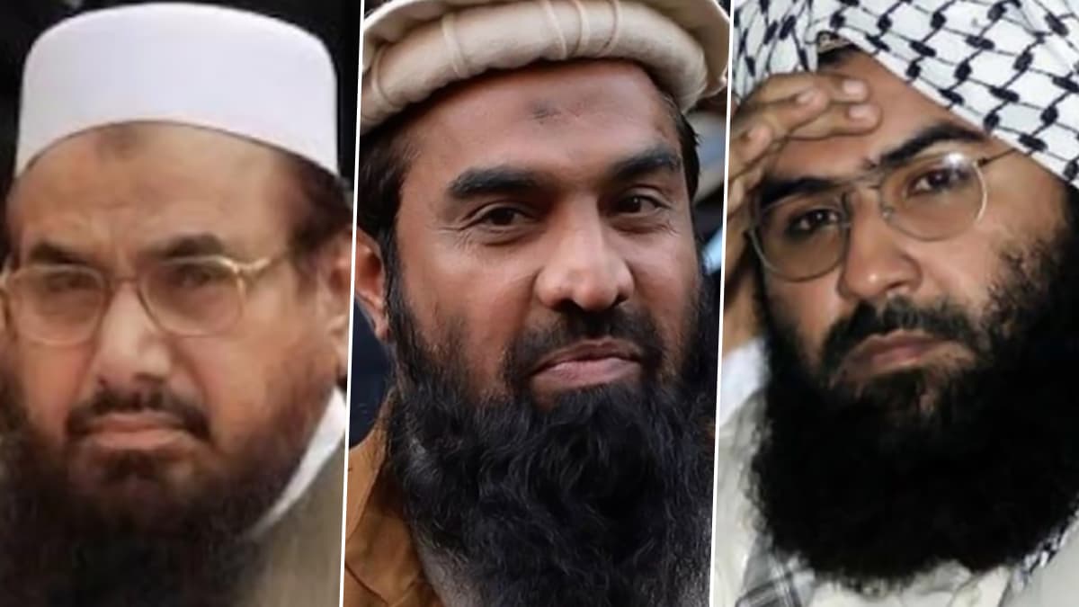 मौलाना मसूद अजहर, हाफिज सईद और जकी-उर-रहमान लखवी भारत के शीर्ष 31 मोस्ट वांटेड आतंकियों में शामिल