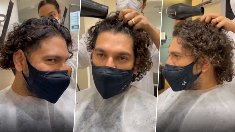 सोशल मीडिया पर नए हेयर स्टाइल में छाए Yuvraj Singh, देखें वीडियो