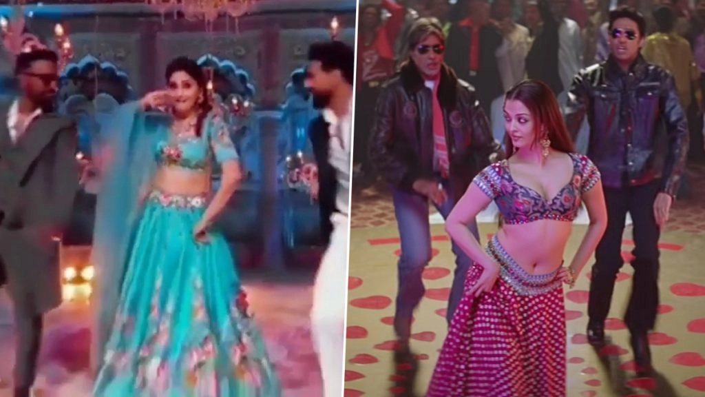 ऐश्वर्या के सॉन्ग 'कजरा रे' पर माधुरी ने लगाए ठुमके, देखें वीडियो