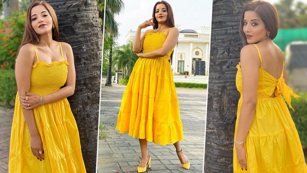 मोनालिसा ने हॉट ड्रेस पहनकर करवाया फोटोशूट 