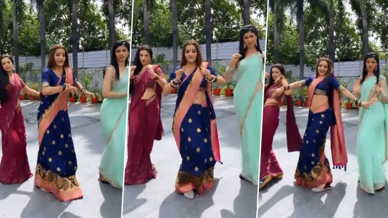 भोजपुरी क्वीन Monalisa ने टीवी की इन हॉट एक्ट्रेसेस के साथ किया डांस, धमाकेदार Video हुआ Viral