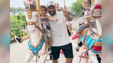 इंग्लैंड में अपनी नन्हीं बेटी Samaira के साथ मौज करते नजर आए Rohit Sharma, देखें खूबसूरत तस्वीर