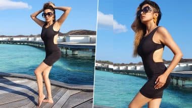 उतरन एक्ट्रेस Tina Dutta ने बीच पर ब्लैक ड्रेस में दिखाया सेक्सी स्टाइल, Hot Photos से मचा रही हैं कोहराम