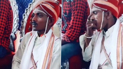 अपनी शादी में खैनी बनाकर खाता हुआ दिखा दूल्हा, वीडियो देख नेटीजंस हुए लोटपोट