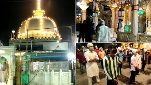 राजस्थान: धार्मिक स्थलों के फिर से खुलने के बाद श्रद्धालु अजमेर शरीफ दरगाह पर नमाज अदा करने पहुंचे