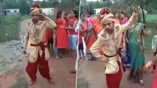 इस दूल्हे ने अपनी ही बारात में लगाए जबरदस्त ठुमके, डांस देख लोग हुए लोटपोट