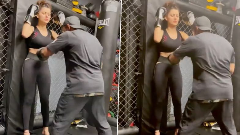 Urvashi Rautela के पेट पर शख्स ने लगातार किया पंच, हैरान कर देगा एक्ट्रेस का ये Video