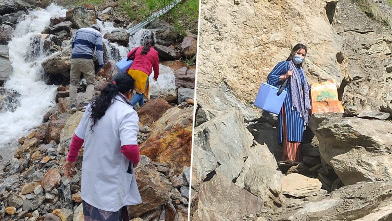 Uttarakhand: खतरनाक पहाड़ी रास्तों को पार कर वैक्सीनेशन अभियान को सफल बना रही है मेडिकल टीम