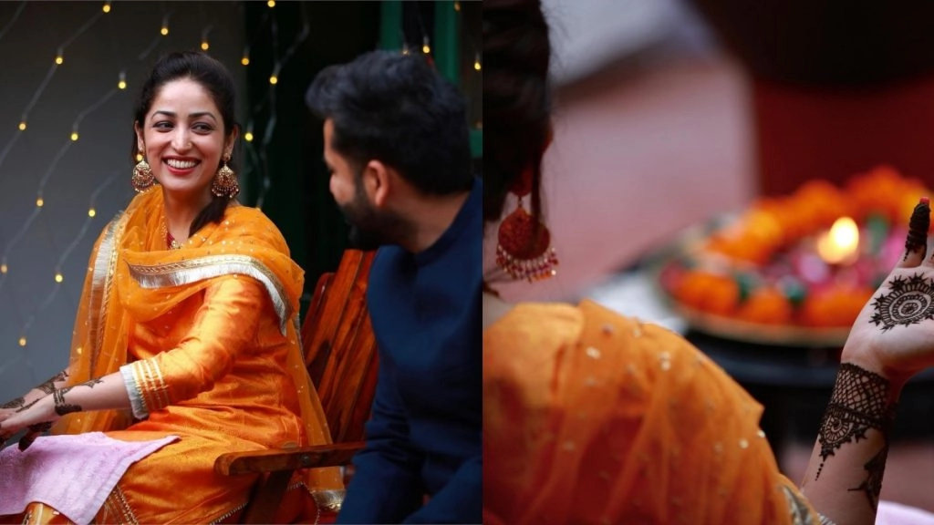 यामी गौतम ने अब मेहंदी की तस्वीरें की शेयर