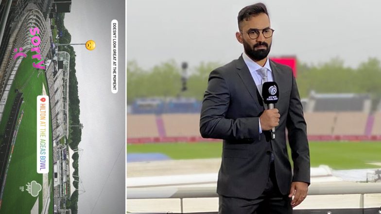 ICC WTC Final Day 4: क्रिकेट फैंस के लिए बुरी खबर, Dinesh Karthik ने Southampton से तस्वीर शेयर कर बताया आज कैसा रहेगा वहां का हाल