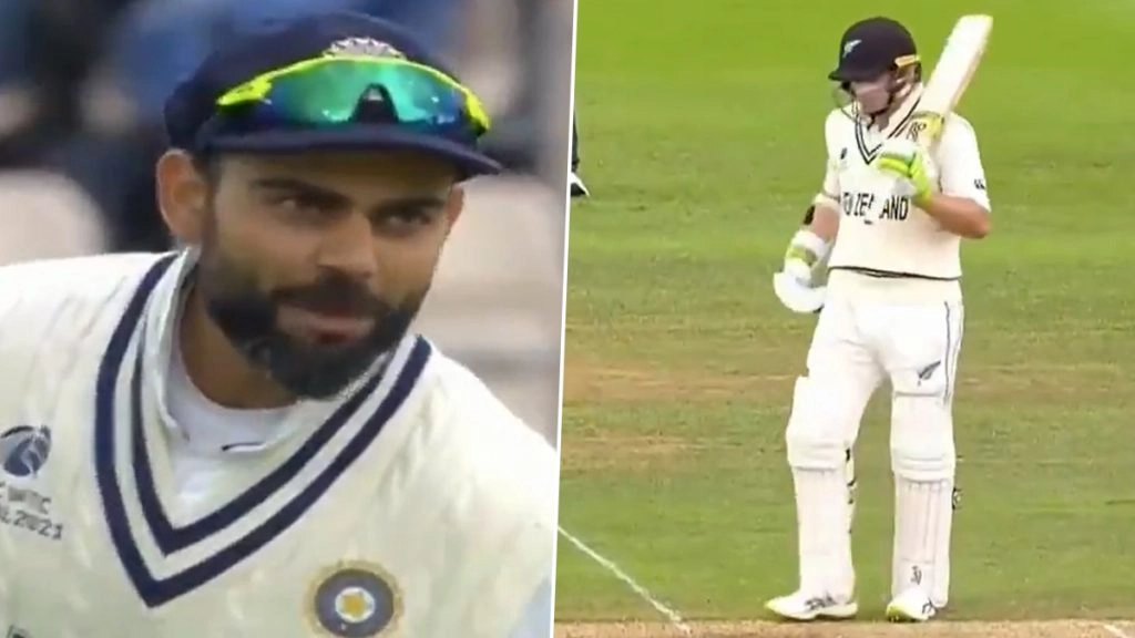 किवी उपकप्तान Tom Latham को आउट करने के लिए Virat Kohli ने किया स्लेजिंग