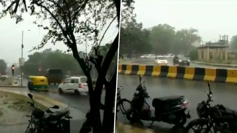Delhi Monsoon: दिल्ली में मॉनसून ने दी दस्तक, सुबह से हो रही हैं तेज बारिश (देखें वीडियो)