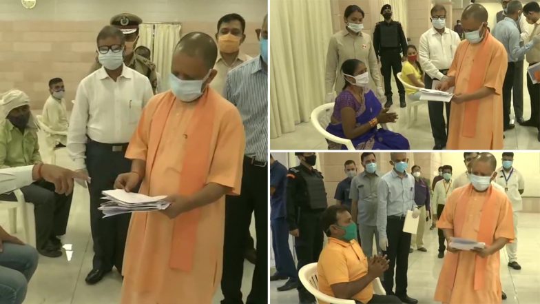 Uttar Pradesh: सीएम Yogi Adityanath ने जनता दरबार में लोगों की समस्या सुनी, देखें तस्वीर