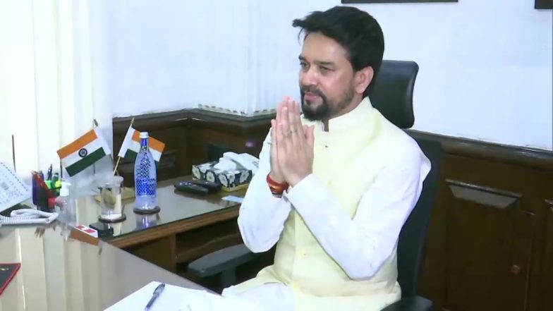 अनुराग ठाकुर ने सूचना और प्रसारण मंत्री के रूप में कार्यभार संभाला, कहा- जिम्मेदारी पर खरा उतरने का हरसंभव प्रयास करूंगा