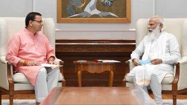 Uttarakhand: सीएम बनने के बाद पहली बार दिल्ली पहुंचे पुष्कर सिंह धामी, पीएम नरेंद्र मोदी से की मुलाकात