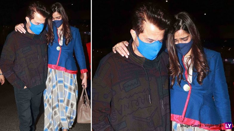Sonam Kapoor कई महीनों के बाद लौटी मुंबई, एयरपोर्ट पर पापा Anil Kapoor को देखकर छलके आंसू, देखें Video