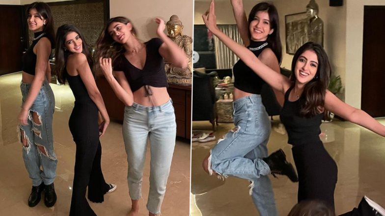 Ananya Panday&nbsp;के साथ मस्ती करती दिखीं Shanaya Kapoor और Navya Naveli Nanda, देखें स्टारकिड्स की ये कैंडिड Photos