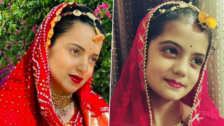Kangana Ranaut की कॉपी बनकर इंटरनेट पर खूब सुर्खियां बटोर रही है ये नन्हीं बच्ची, तस्वीरें देखकर खुद एक्ट्रेस भी गईं चौंक