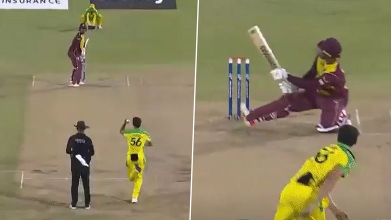WI vs AUS: मिशेल स्टार्क की 141 किमी प्रति घंटा की स्पीड से आ रही गेंद पर शिमरोन हेटमायर ने लगाया अजीबोगरीब छक्का, वीडियो देखकर आप भी हो जाएंगे रोमांचित