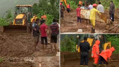 Maharashtra Flood: रायगढ़ में NDRF की टीम राहत और बचाव कार्य में लगी हुई हैं