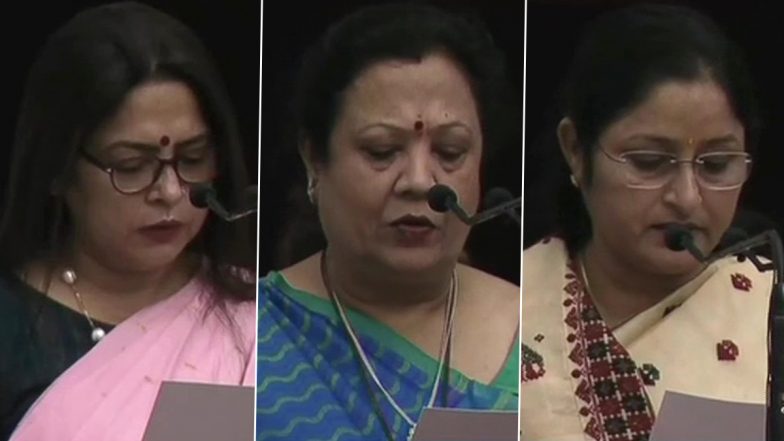 Cabinet Expansion 2021: मीनाक्षी लेखी, दर्शन विक्रम जरदोश और अन्नपूर्णा देवी ने मंत्री पद की शपथ ली, देखें तस्वीर