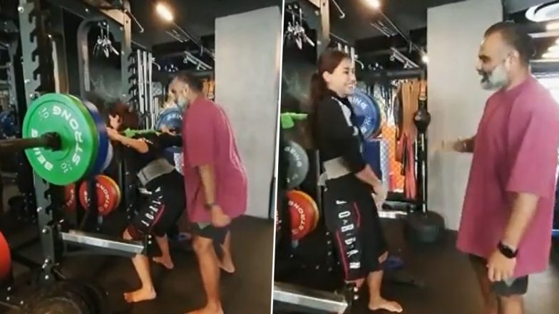 खूबसूरत Disha Patani ने जिम में दिखाया अपना दमखम, उठा लिया 80 किलो का वजन