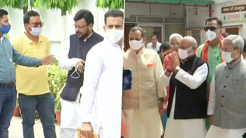 उत्तराखंड: देहरादून BJP ऑफिस पहुंचे केंद्रीय मंत्री नरेंद्र सिंह तोमर, विधायक दल की होनी है बैठक