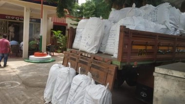 Odisha: गंजम जिले के घर में छापेमारी के दौरान पुलिस ने जब्त किया 3,157 किलो गांजा