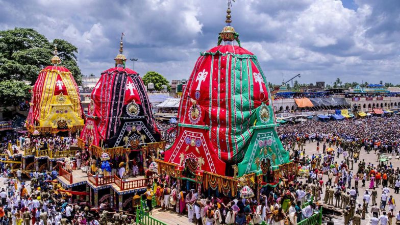 Jagannath Puri Rath Yatra 2021 Images: जगन्नाथ पुरी रथ यात्रा के ये HD Wallpapers, Facebook Greetings, SMS और Messages के जरिये भेजकर दें शुभकामनाएं