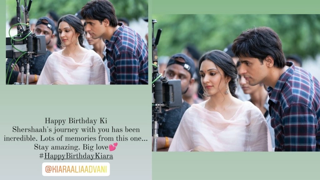 सिद्धार्थ मल्होत्रा ने कियारा आडवानी को दी जन्मदिन की बधाई 