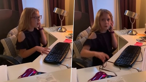 वर्क फ्रॉम होम करने वाली मां का बेटी ने उतारी जबरदस्त नकल, वीडियो देख हो जाएंगे लोटपोट