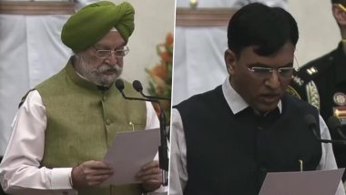 Modi Cabinet Expansion: हरदीप सिंह पुरी, मनसुख मंडाविया, भूपेंद्र यादव, पुरुषोत्तम रुपाला ने ली मंत्री पद की शपथ