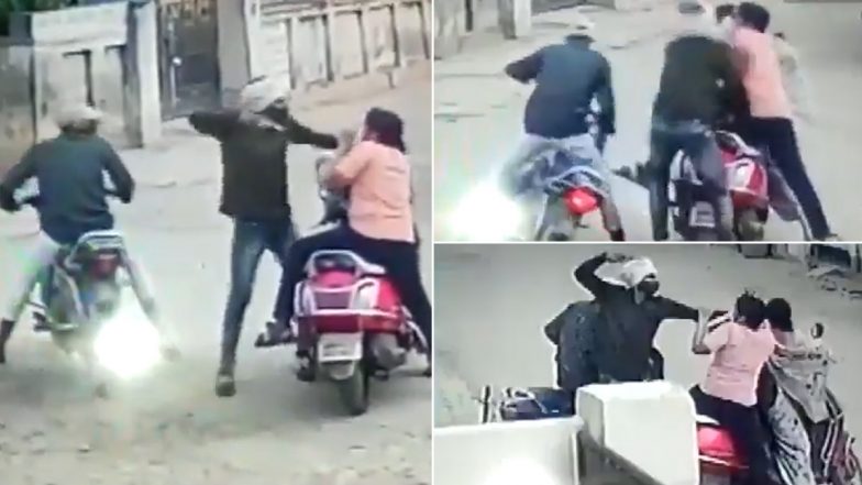 Madhya Pradesh: ग्वालियर में बाइक सवार बदमाशों ने दिनदहाड़े तमंचा दिखाकर महिला को लुटा, देखें वीडियो