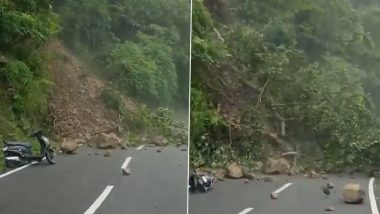 Landslide In Uttarakhand: उत्तराखंड के टिहरी में नरेंद्र नगर के पास लैंडस्लाइड के बाद ऋषिकेश-गंगोत्री राष्ट्रीय राजमार्ग अवरुद्ध हुआ,देखें वीडियो