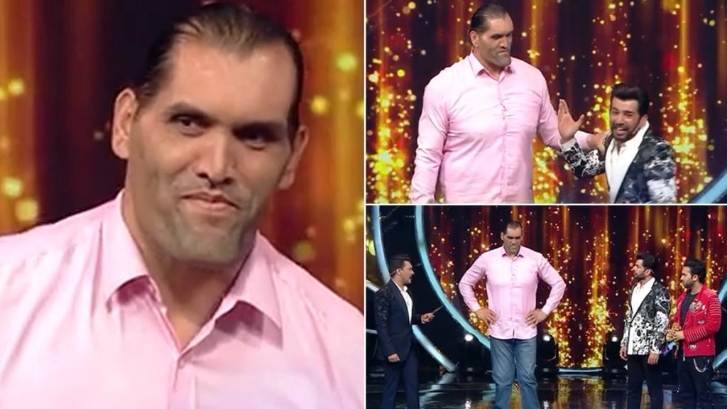 इंडियन आइडल के मंच पर पहुंचे द ग्रेट खली 