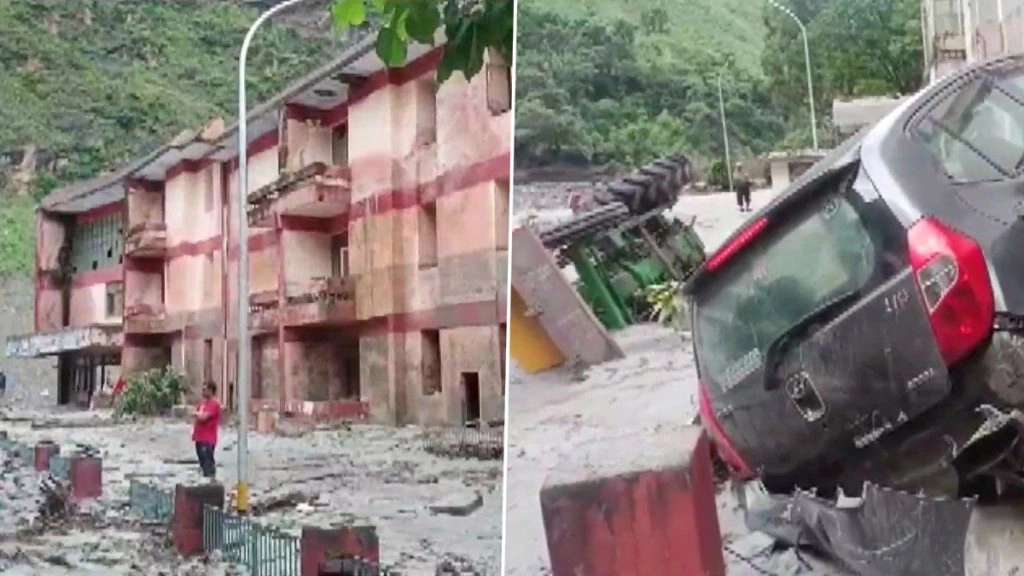 पिथौरागढ़ में भूस्खलन से 2 की मौत, मलबे में दबे 5 लोग