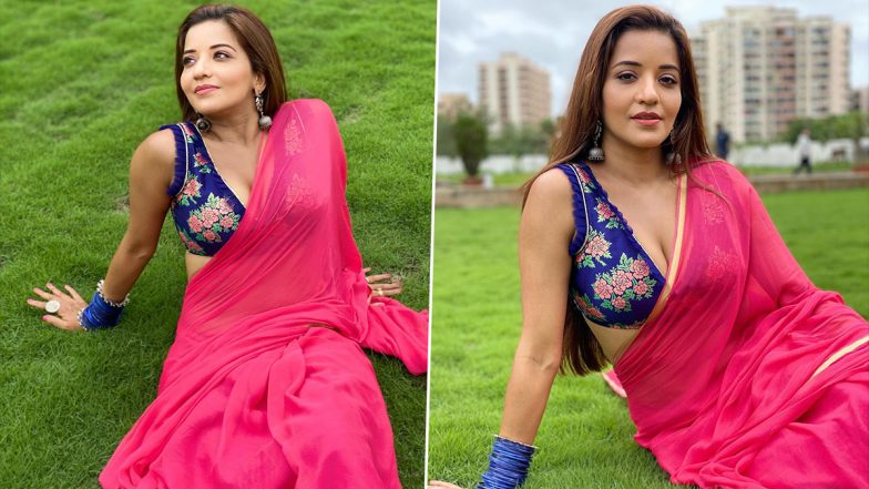 Monalisa Hot Photos: गुलाबी साड़ी पहनकर भोजपुरी एक्ट्रेस मोनालिसा ने माहौल को बनाया रंगीन, शेयर की दिलचस्प तस्वीरें