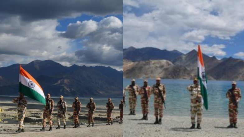 Independence Day 2021: ITBP के जवानों ने लद्दाख में पैंगोंग त्सो के किनारे मनाया आजादी का जश्न