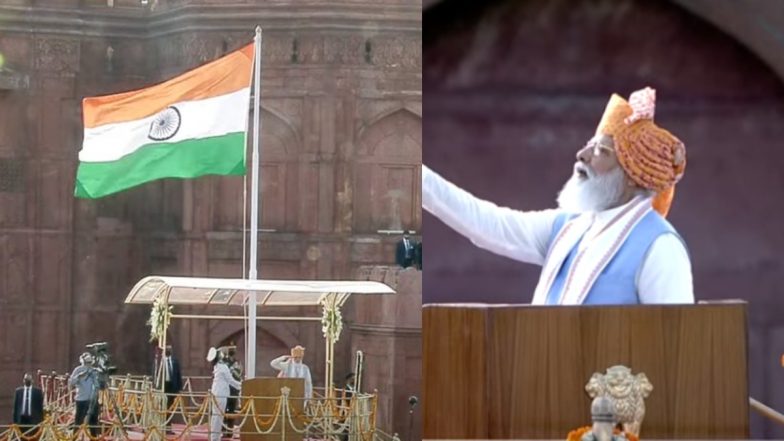 Independence Day 2021: लाल किले पर पीएम मोदी ने फहराया तिरंगा, आजादी के नायकों को किया नमन