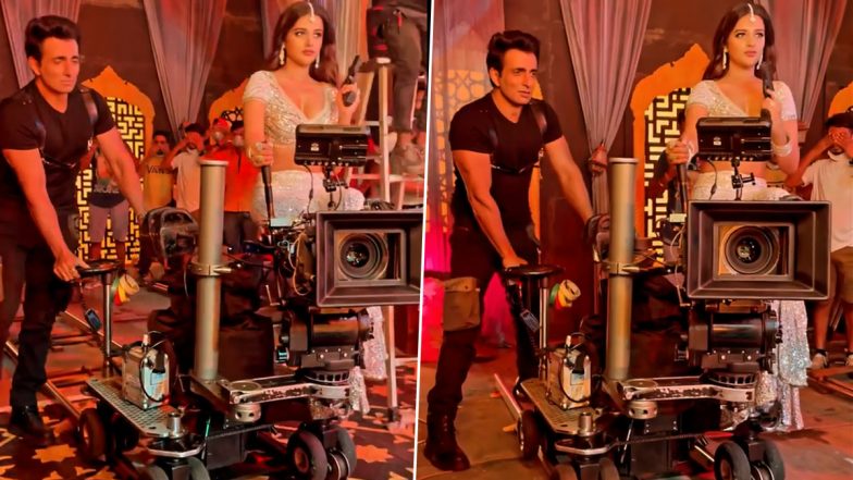 साथ क्या निभाओगे के सेट से Sonu Sood ने शेयर किया फनी वीडियो, निधि अग्रवाल की खातिरदारी करते आए नजर