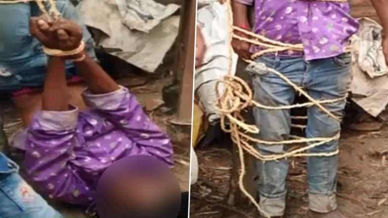 UP: सुल्तानपुर में बकरी चोरी के शक में ग्रामीणों ने युवक को दी तालिबानी सजा, पेड़ से उल्टा लटकाकर बुरी तरह पीटा- देखें वायरल वीडियो