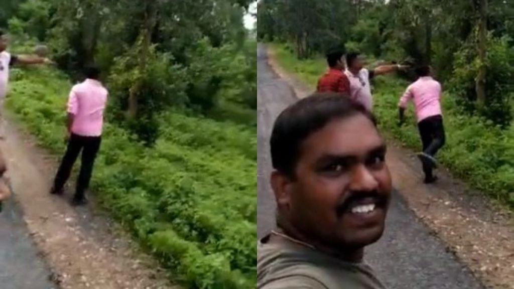 पेड़ से उतर रहे तेंदुए पर जब बेवजह पत्थर मारने लगे लोग, उनकी हरकत को देख भड़का सोशल मीडिया यूजर्स का गुस्सा