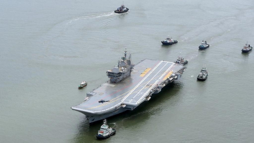 विमानवाहक पोत 4 अगस्त को कोच्चि से हुआ रवाना